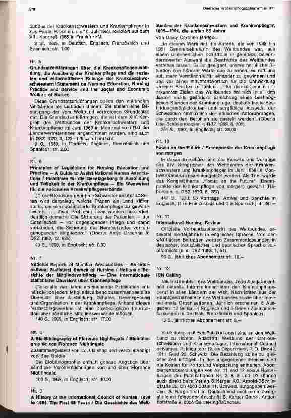 Vorschauseite 3: Mitteilungen des Weltbundes der Krankenschwestern und Krankenpfleger