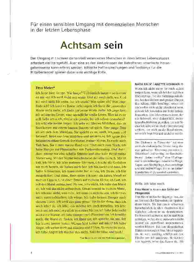 Vorschauseite 1: Achtsam sein