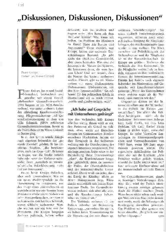 Vorschauseite 1: „Diskussionen, Diskussionen, Diskussionen