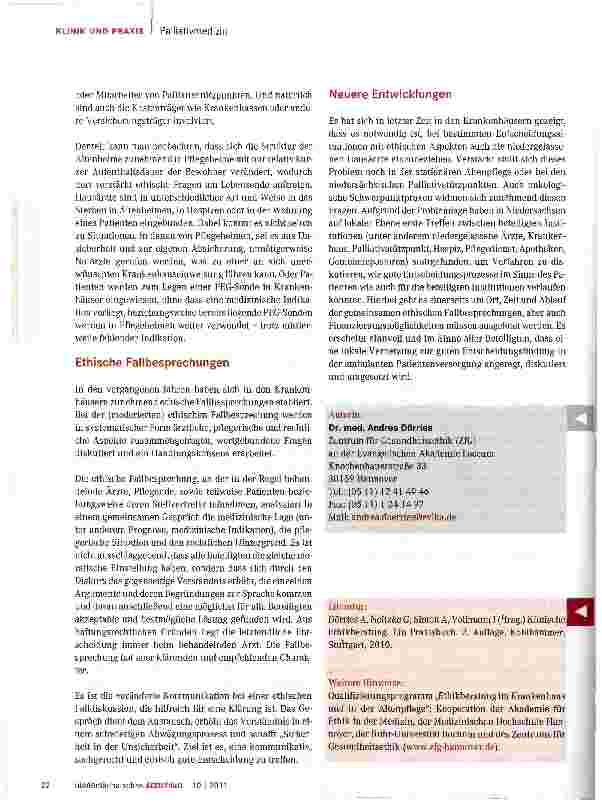 Vorschauseite 2: Ethische Fallbesprechungen in der ärztlichen Praxis