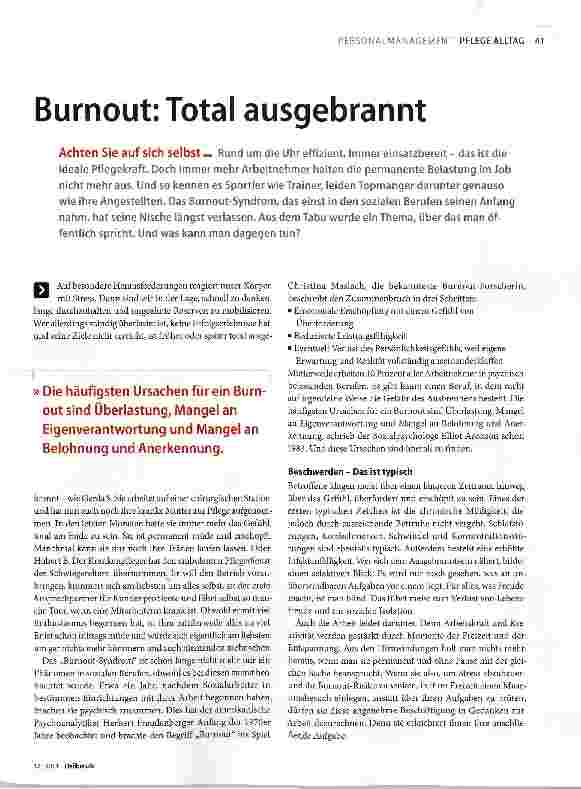 Vorschauseite 2: Burnout: Total ausgebrannt