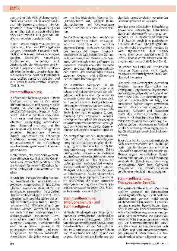 Vorschauseite 2: Präimplantationsdiagnostik und Stammzellforschung