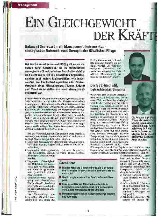 Vorschauseite 1: Ein Gleichgewicht der Kräfte schaffen