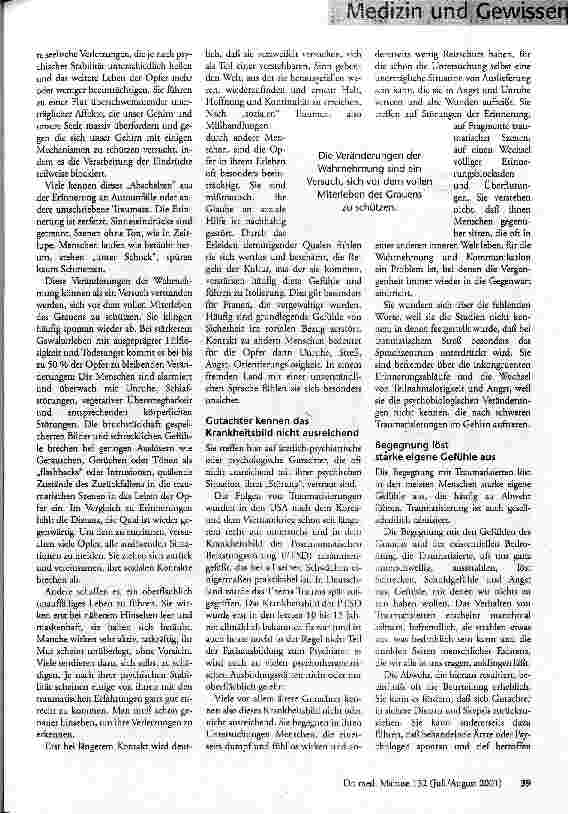 Vorschauseite 2: Katastrophale Folgen Gutachten über (traumatisierte) Asylbewerber