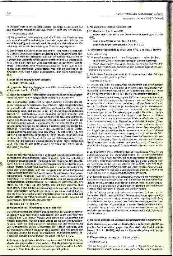 Vorschauseite 6: Rechtsgutachten zum Entwurf des Krankenversicherungs-Ergänzungsgesetz