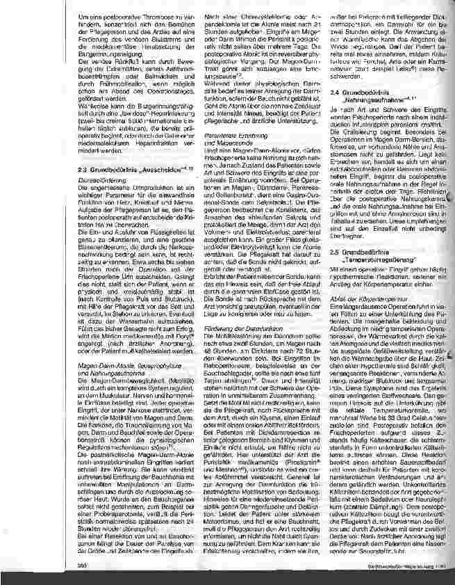 Vorschauseite 4: Pflege in Therapie und Diagnostik 13. Folge: Postoperative Überwachung und Pflege