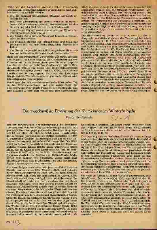 Vorschauseite 2: Aktuelle Probleme der Frauenmilchkonservierung