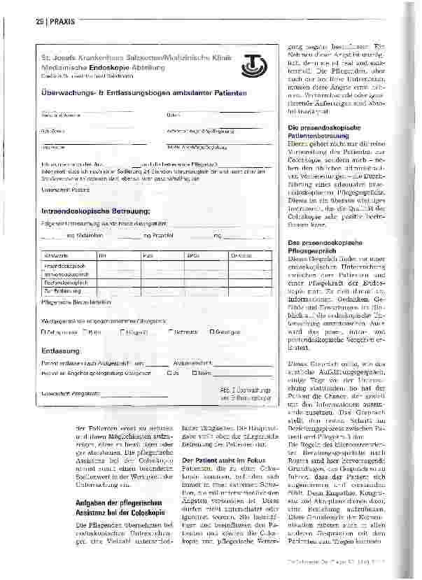 Vorschauseite 3: Pflegerische Assistenz bei der Darmspiegelung