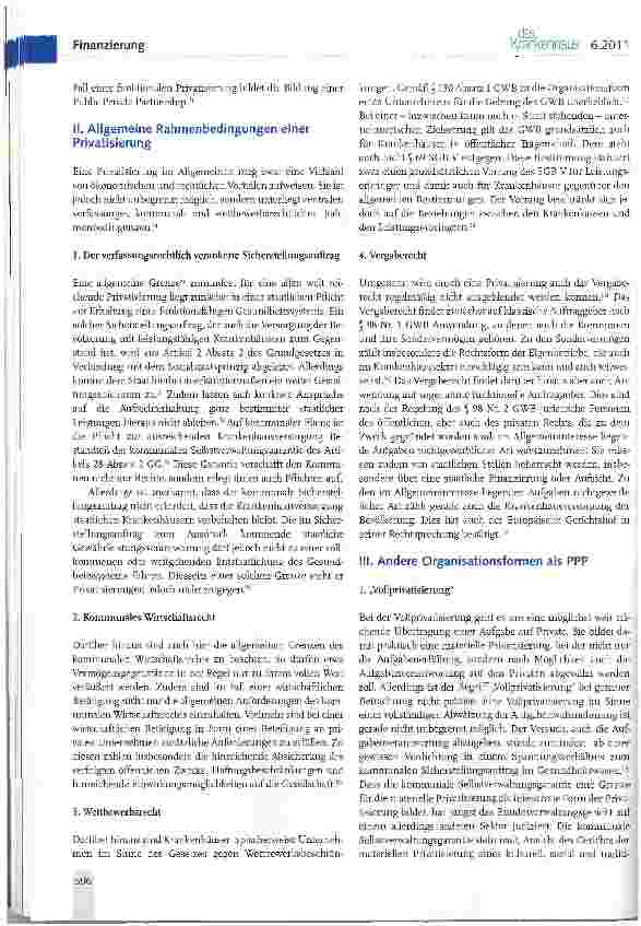 Vorschauseite 2: Privatisierungsformen kommunaler Krankenhäuser