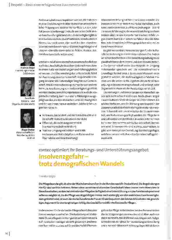 Vorschauseite 3: Respekt-Die Basis einer erfolgreichen Zusammenarbeit
