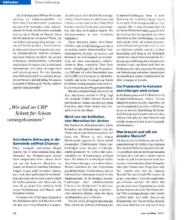Vorschauseite 2: Selbstbestimmung und ja - aber wie?