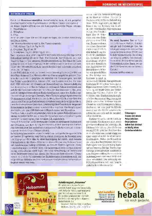 Vorschauseite 5: Das Polyzystische Ovarsyndrom Zweifel an der eigenen Weiblichkeit