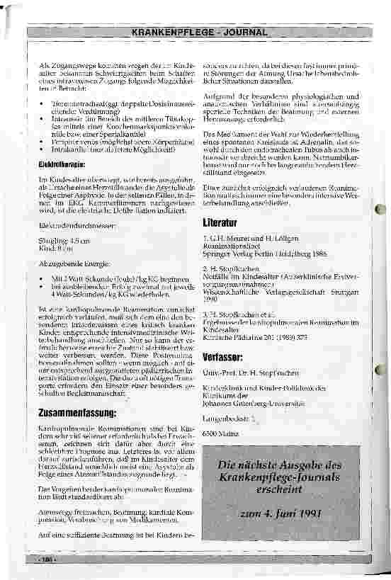 Vorschauseite 5: Kardiopulmonale Reanimation im Kindesalter