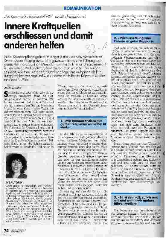 Vorschauseite 1: Innere Kraftquellen erschließen und damit anderen helfen