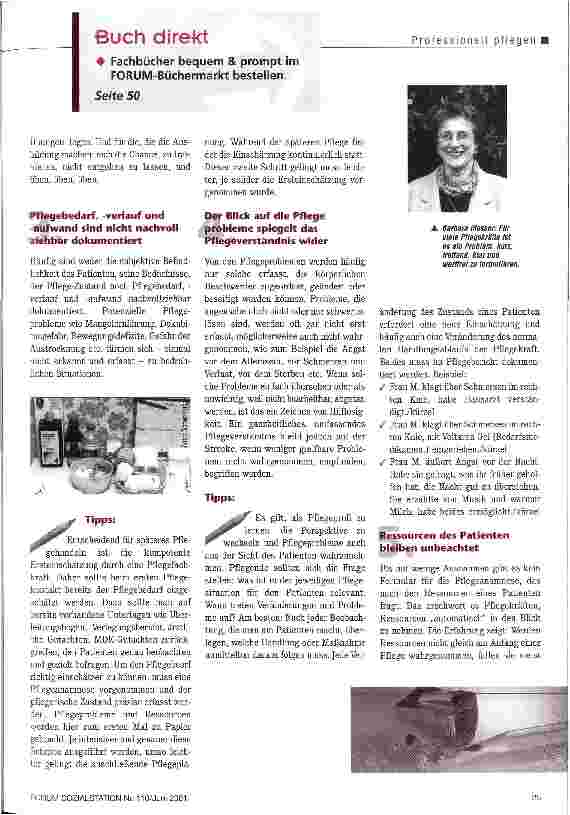 Vorschauseite 2: Warum klappt die Pflege-Doku nicht?
