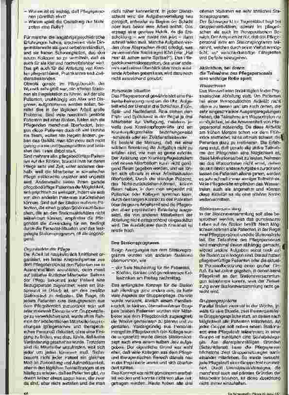 Vorschauseite 2: Möglichkeiten und Grenzen der Pflege in einer Psychiatrischen Abteilung an einem Allgemeinkrankenhaus - 2. Teil. Klinikum Niederberg. .