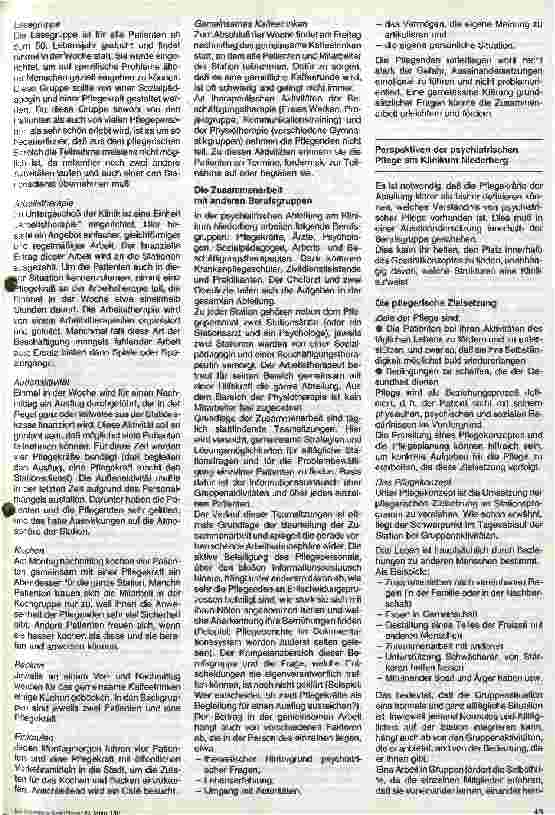 Vorschauseite 3: Möglichkeiten und Grenzen der Pflege in einer Psychiatrischen Abteilung an einem Allgemeinkrankenhaus - 2. Teil. Klinikum Niederberg. .