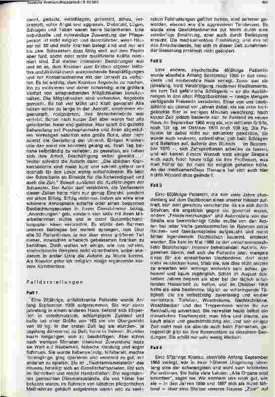 Vorschauseite 2: Die Aufgaben individueller Therapie in der heutigen Psychiatrie
