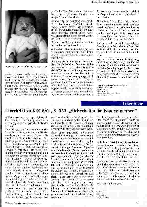 Vorschauseite 3: Häusliche Kinderkrankenpflge bei einem Säugling mit Trisomie 13 (Patau-Syndrom)