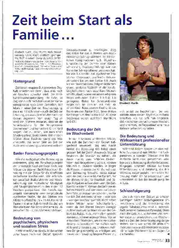 Vorschauseite 1: Zeit beim Start als Familie. ..