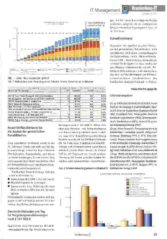 Vorschauseite 2: Kostenträgerrechnung für die Geriatrische Rehabilitation - eine statistische Machbarkeitsanalyse