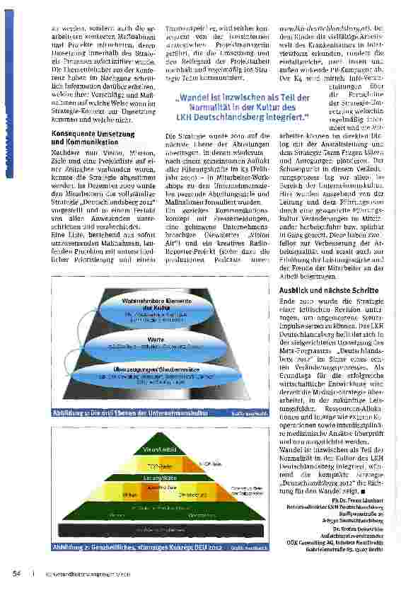 Vorschauseite 2: Der Aufbruch aus der Komfortzone gelingt nicht ohne überzeugende Gründe: Strategieentwicklung und Unternehmenskultur „LKH Deutschlandsberg 2012