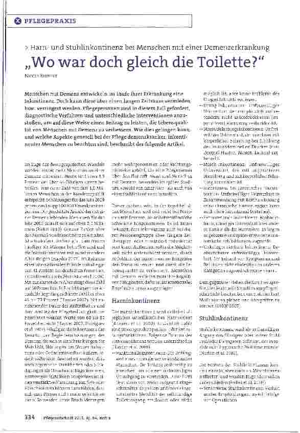 Vorschauseite 1: Wo war doch gleich die Toilette?