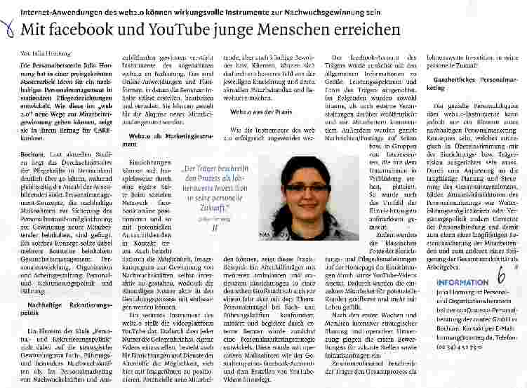 Vorschauseite 1: Mit facebook und YouTube junge Menschen erreichen
