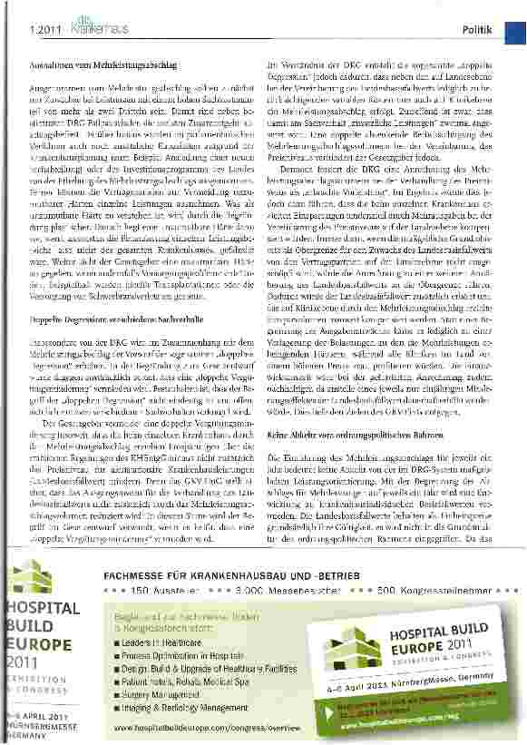 Vorschauseite 3: Was ändert sich durch das GKV-Finanzierungsgesetz für die Krankenhäuser?