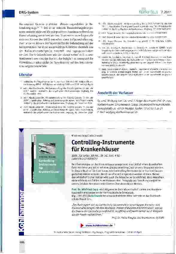 Vorschauseite 5: Ist eine Kalkulation von seltenen und sehr aufwendigen Krankenhausfällen im G-DRG-System sachgerecht?