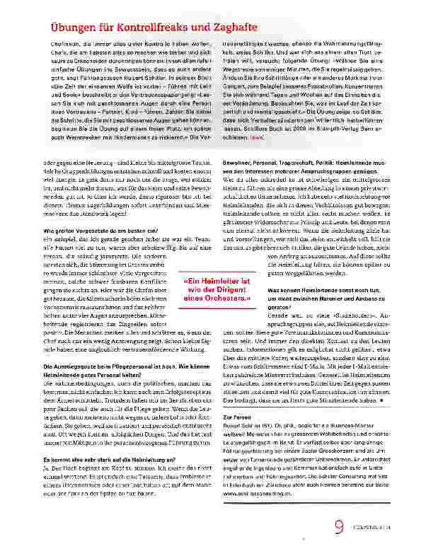 Vorschauseite 4: «Wenn Führungskräfte scheitern, dann meistens am Zwischenmenschlichen»