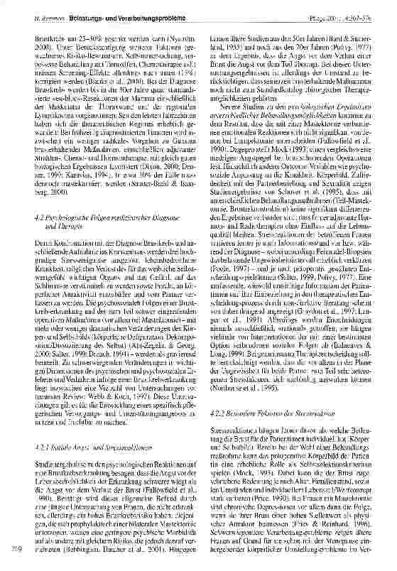 Vorschauseite 3: Belastungsund Verarbeitungsprobleme bei Patientinnen mit Brustkrebs - Anforderungen an pflegerische Betreuungsund Unterstützungskonzepte Institut für angewandte Pflegeforschung, U…