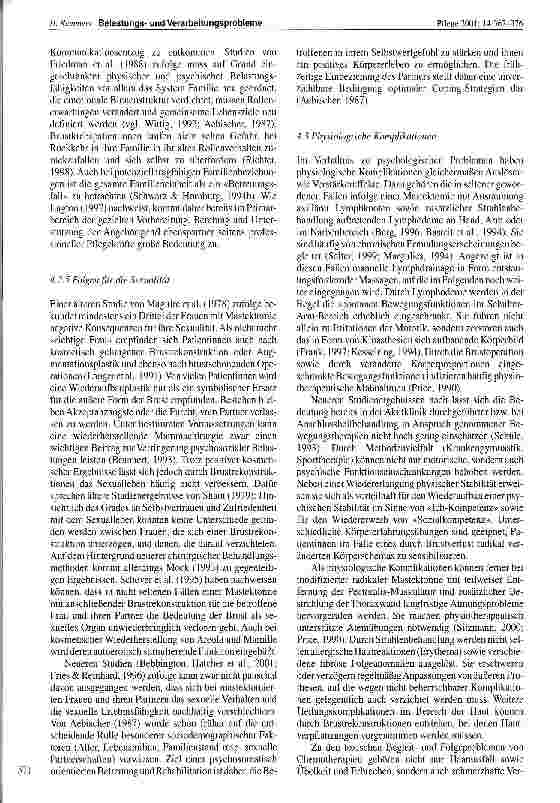 Vorschauseite 5: Belastungsund Verarbeitungsprobleme bei Patientinnen mit Brustkrebs - Anforderungen an pflegerische Betreuungsund Unterstützungskonzepte Institut für angewandte Pflegeforschung, U…