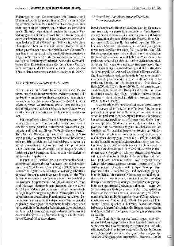 Vorschauseite 6: Belastungsund Verarbeitungsprobleme bei Patientinnen mit Brustkrebs - Anforderungen an pflegerische Betreuungsund Unterstützungskonzepte Institut für angewandte Pflegeforschung, U…