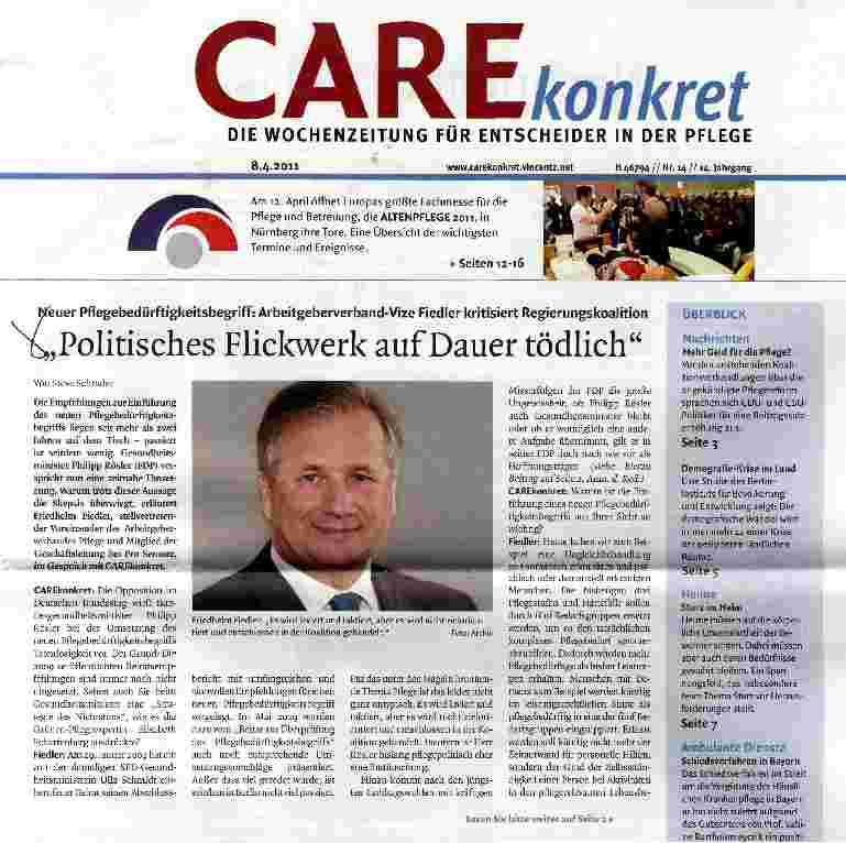 Vorschauseite 1: Politisches Flickwerk auf Dauer tödlich