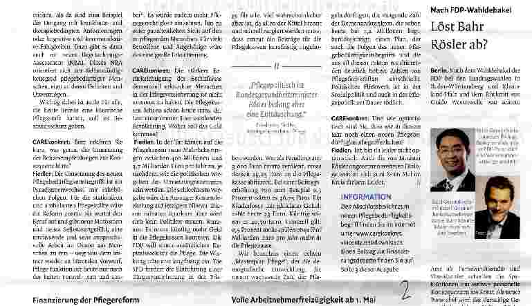 Vorschauseite 2: Politisches Flickwerk auf Dauer tödlich