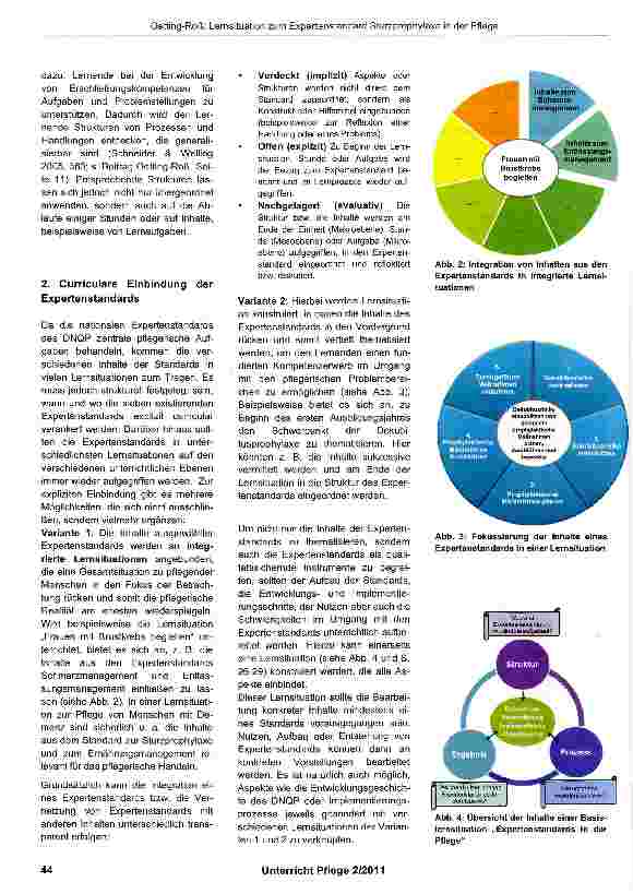 Vorschauseite 2: Expertenstandards im Unterricht