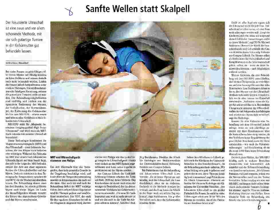 Vorschauseite 1: Sanfte Wellen statt Skalpell