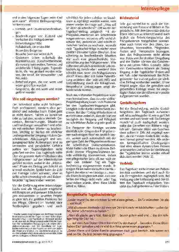 Vorschauseite 3: Intensivtagebuch für Frühgeborene