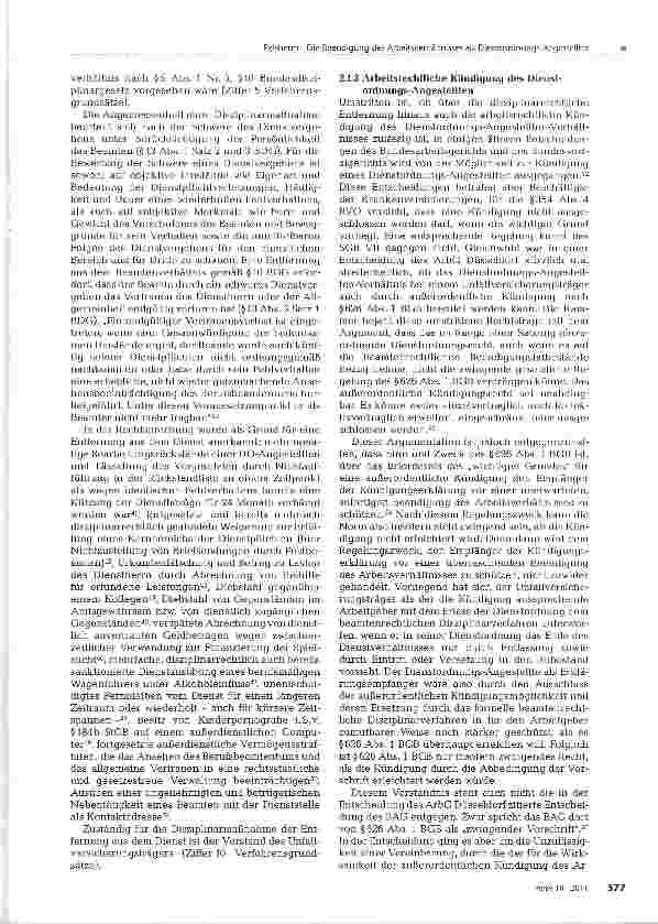 Vorschauseite 4: Die Beendigung des Arbeitsverhältnisses als Dienstordnungs-Angestellter