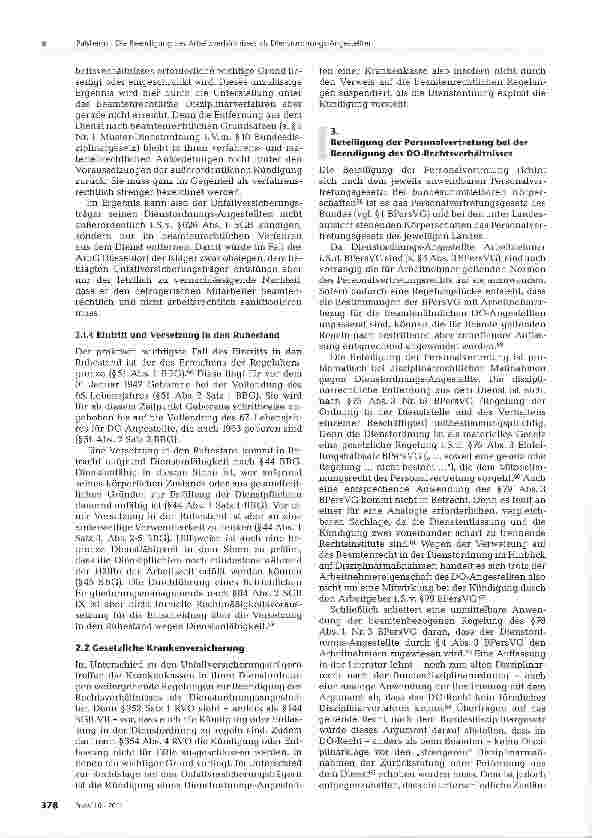 Vorschauseite 5: Die Beendigung des Arbeitsverhältnisses als Dienstordnungs-Angestellter