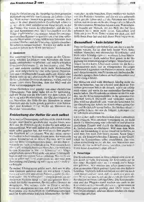 Vorschauseite 3: Ein einig deutsches Krankenhaus? - Beobachtungen eines Newcomers