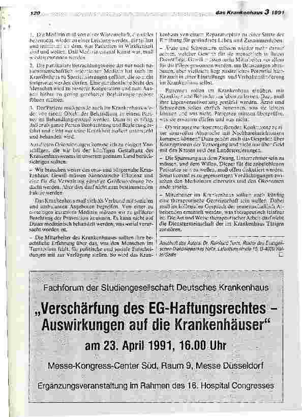 Vorschauseite 4: Ein einig deutsches Krankenhaus? - Beobachtungen eines Newcomers
