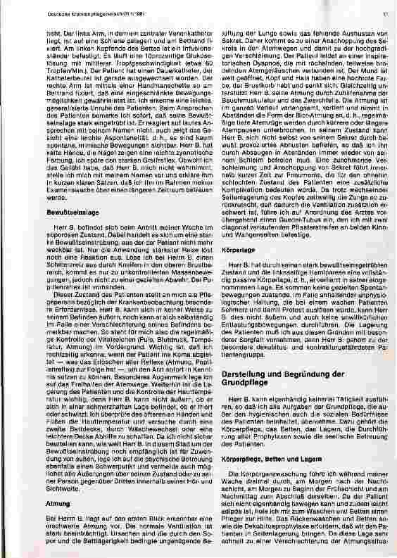 Vorschauseite 2: Pflege eines Patienten in der Neurologie
