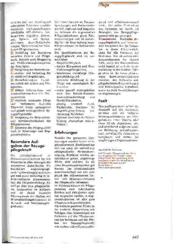 Vorschauseite 2: Bezugspflege in der Neurologischen Rehabilitation