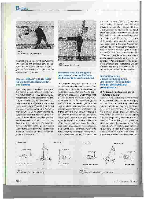 Vorschauseite 6: Das en dehors aus physiotherapeutischer Sicht - Eine Untersuchung von Tänzerinnen und Tänzern des Stadttheaters Luzern (Teill)
