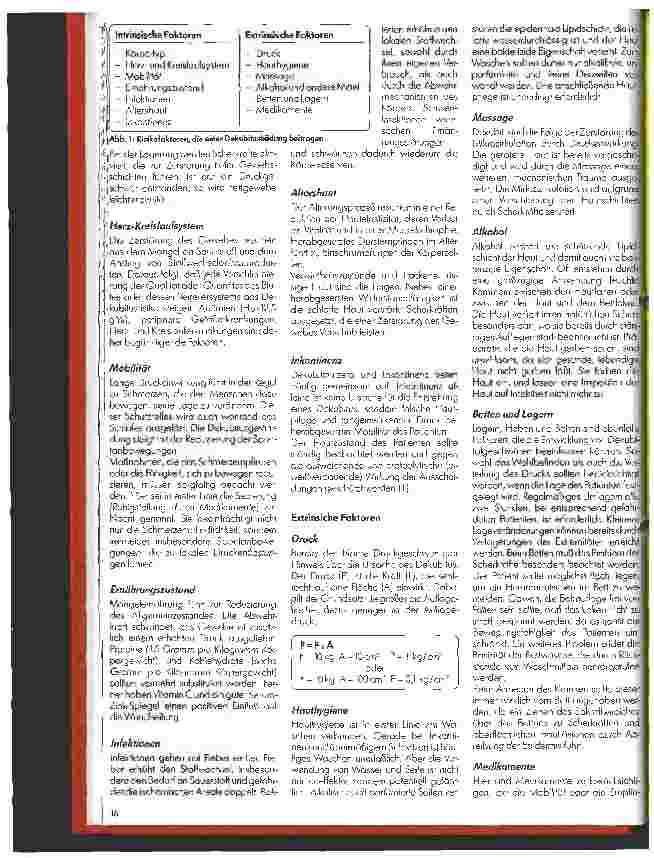 Vorschauseite 2: Dekubitusprophylaxe und -therapie 1. Teil