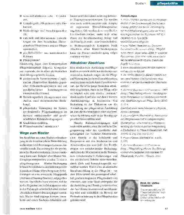 Vorschauseite 4: Zukunftschancen durch Pflegestudiengänge