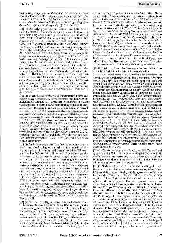 Vorschauseite 4: Tarifkonkurrenz - Günstigkeitsvergleich -SachgruppenTVG§4 Abs. 3; BGB §613a Abs. 1