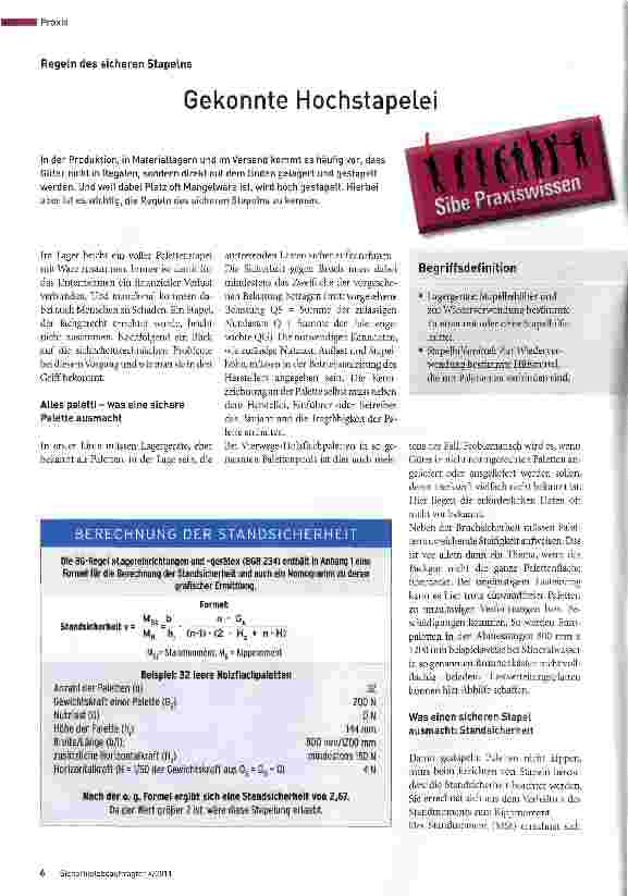 Vorschauseite 1: Gekonnte Hochstapelei